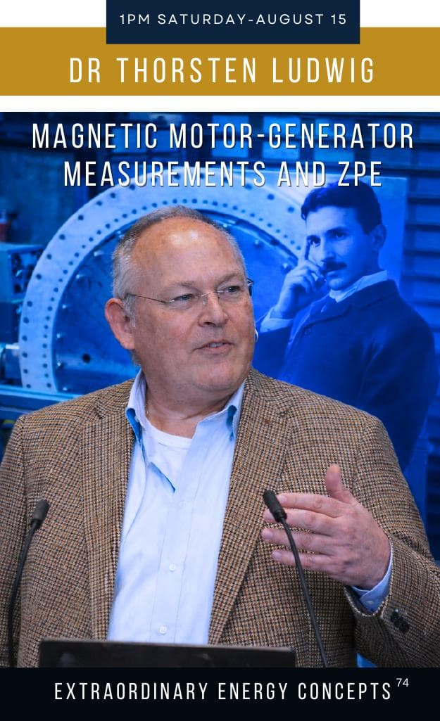 Dr. Thorsten Ludwig, Magnetic Motor-Generator Measurements and ZPE